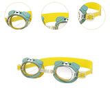 Maxbell Kids Swim Goggles Waterproof Comfortable Glasses for Beach Pool Water Sports Yellow Dog