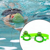 Maxbell Kids Swim Goggles Waterproof Comfortable Glasses for Beach Pool Water Sports Green Frog