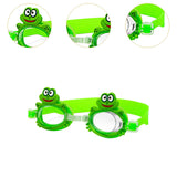 Maxbell Kids Swim Goggles Waterproof Comfortable Glasses for Beach Pool Water Sports Green Frog