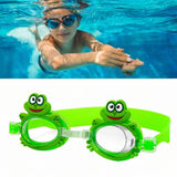 Maxbell Kids Swim Goggles Waterproof Comfortable Glasses for Beach Pool Water Sports Green Frog