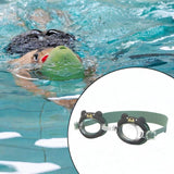 Maxbell Kids Swim Goggles Waterproof Comfortable Glasses for Beach Pool Water Sports Black Bear