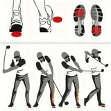Maxbell 2x Golf Training Aid Weight Trainer Beginner Putting Golf Force Plates Orange Red