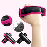 Maxbell 2Pcs Walking Handle Weights Sandbag Gift for Mom Dad Jogging Soft Dumbbells Black