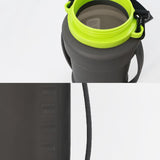 Maxbell Leakproof Sports Water Bottle Foldable Water Bottle for Outdoor Sports Beach Black