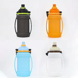 Maxbell Leakproof Sports Water Bottle Foldable Water Bottle for Outdoor Sports Beach Black