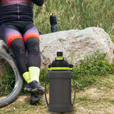 Maxbell Leakproof Sports Water Bottle Foldable Water Bottle for Outdoor Sports Beach Black