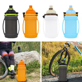 Maxbell Leakproof Sports Water Bottle Foldable Water Bottle for Outdoor Sports Beach Black
