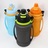 Maxbell Leakproof Sports Water Bottle Foldable Water Bottle for Outdoor Sports Beach Black