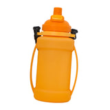 Maxbell Leakproof Sports Water Bottle Foldable Water Bottle for Outdoor Sports Beach Orange