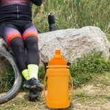 Maxbell Leakproof Sports Water Bottle Foldable Water Bottle for Outdoor Sports Beach Orange
