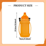 Maxbell Leakproof Sports Water Bottle Foldable Water Bottle for Outdoor Sports Beach Orange