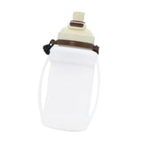 Maxbell Leakproof Sports Water Bottle Foldable Water Bottle for Outdoor Sports Beach White