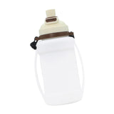 Maxbell Leakproof Sports Water Bottle Foldable Water Bottle for Outdoor Sports Beach White