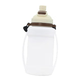 Maxbell Leakproof Sports Water Bottle Foldable Water Bottle for Outdoor Sports Beach White