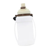 Maxbell Leakproof Sports Water Bottle Foldable Water Bottle for Outdoor Sports Beach White