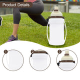 Maxbell Leakproof Sports Water Bottle Foldable Water Bottle for Outdoor Sports Beach White