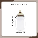 Maxbell Leakproof Sports Water Bottle Foldable Water Bottle for Outdoor Sports Beach White