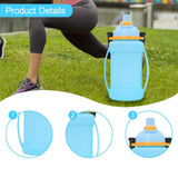Maxbell Leakproof Sports Water Bottle Foldable Water Bottle for Outdoor Sports Beach Blue