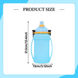 Maxbell Leakproof Sports Water Bottle Foldable Water Bottle for Outdoor Sports Beach Blue
