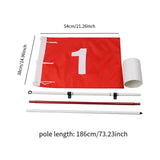 Maxbell Golf Putting Green Flag with Hole Cup Set Flagstick for Course Backyard Lawn