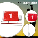 Maxbell Golf Putting Green Flag with Hole Cup Set Flagstick for Course Backyard Lawn