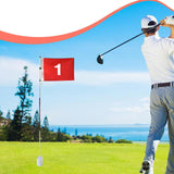 Maxbell Golf Putting Green Flag with Hole Cup Set Flagstick for Course Backyard Lawn