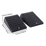 Maxbell 2Pcs Squat Wedge Block Gym Leg Stretching Black Foot Stretcher Balance Board Black