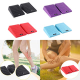Maxbell 2Pcs Squat Wedge Block Gym Leg Stretching Black Foot Stretcher Balance Board Black