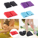 Maxbell 2Pcs Squat Wedge Block Gym Leg Stretching Black Foot Stretcher Balance Board Black