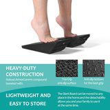 Maxbell 2Pcs Squat Wedge Block Gym Leg Stretching Black Foot Stretcher Balance Board Black
