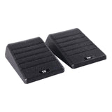 Maxbell 2Pcs Squat Wedge Block Gym Leg Stretching Black Foot Stretcher Balance Board Black