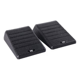 Maxbell 2Pcs Squat Wedge Block Gym Leg Stretching Black Foot Stretcher Balance Board Black