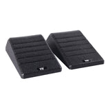 Maxbell 2Pcs Squat Wedge Block Gym Leg Stretching Black Foot Stretcher Balance Board Black