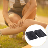 Maxbell 2Pcs Squat Wedge Block Gym Leg Stretching Black Foot Stretcher Balance Board Black