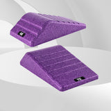 Maxbell 2Pcs Squat Wedge Block Gym Leg Stretching Black Foot Stretcher Balance Board Purple