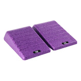 Maxbell 2Pcs Squat Wedge Block Gym Leg Stretching Black Foot Stretcher Balance Board Purple