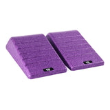 Maxbell 2Pcs Squat Wedge Block Gym Leg Stretching Black Foot Stretcher Balance Board Purple