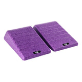 Maxbell 2Pcs Squat Wedge Block Gym Leg Stretching Black Foot Stretcher Balance Board Purple