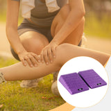 Maxbell 2Pcs Squat Wedge Block Gym Leg Stretching Black Foot Stretcher Balance Board Purple