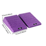 Maxbell 2Pcs Squat Wedge Block Gym Leg Stretching Black Foot Stretcher Balance Board Purple