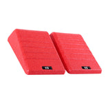 Maxbell 2Pcs Squat Wedge Block Gym Leg Stretching Black Foot Stretcher Balance Board Red