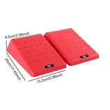 Maxbell 2Pcs Squat Wedge Block Gym Leg Stretching Black Foot Stretcher Balance Board Red
