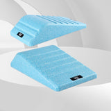 Maxbell 2Pcs Squat Wedge Block Gym Leg Stretching Black Foot Stretcher Balance Board Blue