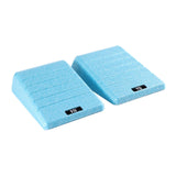 Maxbell 2Pcs Squat Wedge Block Gym Leg Stretching Black Foot Stretcher Balance Board Blue