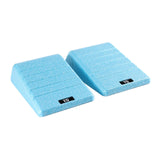 Maxbell 2Pcs Squat Wedge Block Gym Leg Stretching Black Foot Stretcher Balance Board Blue