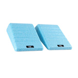 Maxbell 2Pcs Squat Wedge Block Gym Leg Stretching Black Foot Stretcher Balance Board Blue