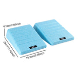 Maxbell 2Pcs Squat Wedge Block Gym Leg Stretching Black Foot Stretcher Balance Board Blue