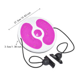 Maxbell Twist Exercise Board Ergonomic Abdominal Workout Device for Thighs Arms Hips Pink and Red