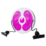 Maxbell Twist Exercise Board Ergonomic Abdominal Workout Device for Thighs Arms Hips Pink and Red