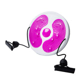 Maxbell Twist Exercise Board Ergonomic Abdominal Workout Device for Thighs Arms Hips Pink and Red